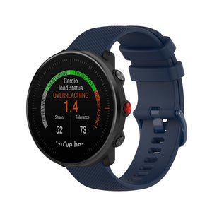 Polar Grit X2 Pro Premium Silicone Strap (Dark Blue)