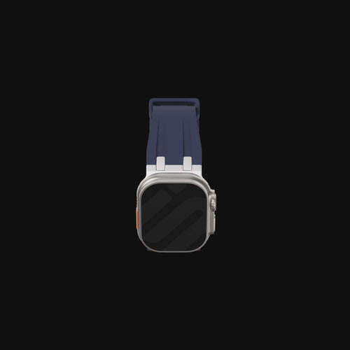 Correa silicona 'Luxury Liquid' Apple Watch Ultra (gris oscuro con titanio)