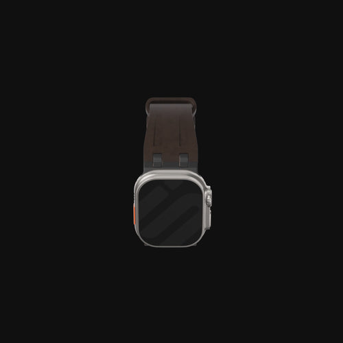 Correa cuero sólida Apple Watch Ultra (bronce marrón)