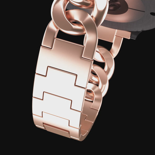 Siltcon Auréa Steel Chain Strap (Rose Gold)