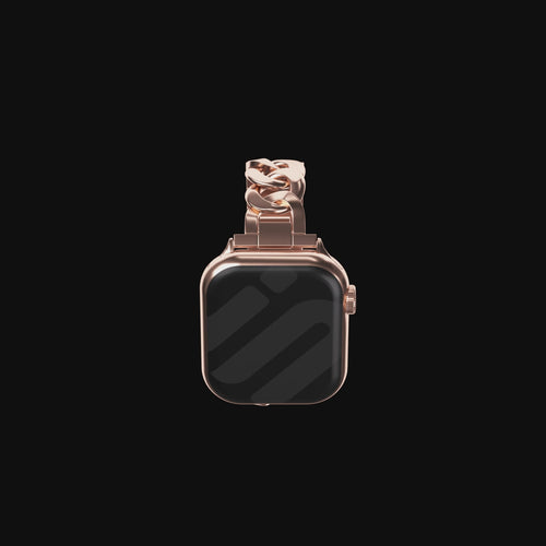 Correa cadena de acero Apple Watch (oro rosa)
