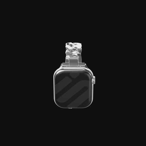 Correa cadena de acero Apple Watch (plata)