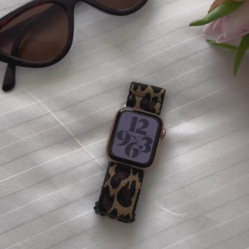 Correa elástica Apple Watch (leopardo)