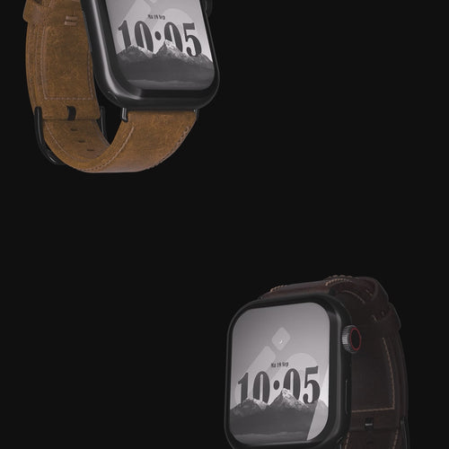Apple Watch Ultra Leather Strap (Dark Brown)