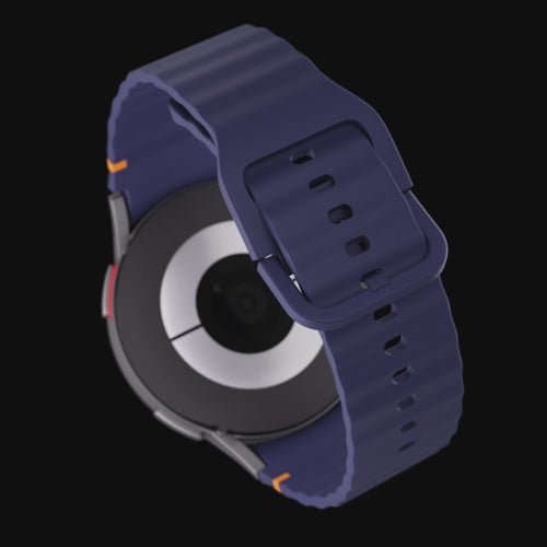 Samsung Galaxy Watch 8 - 40mm Wave Silicone Strap (Dark Blue)