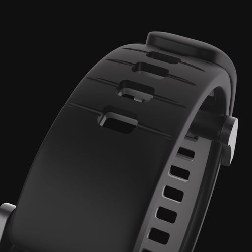 Garmin Quatix 5 / 6 / 7 Buckled Sport Strap (Black/Red)