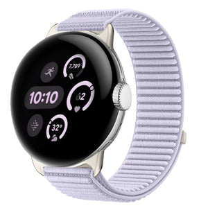 Google Pixel Watch 4 - 41mm Wave Nylon Strap (Light Purple)