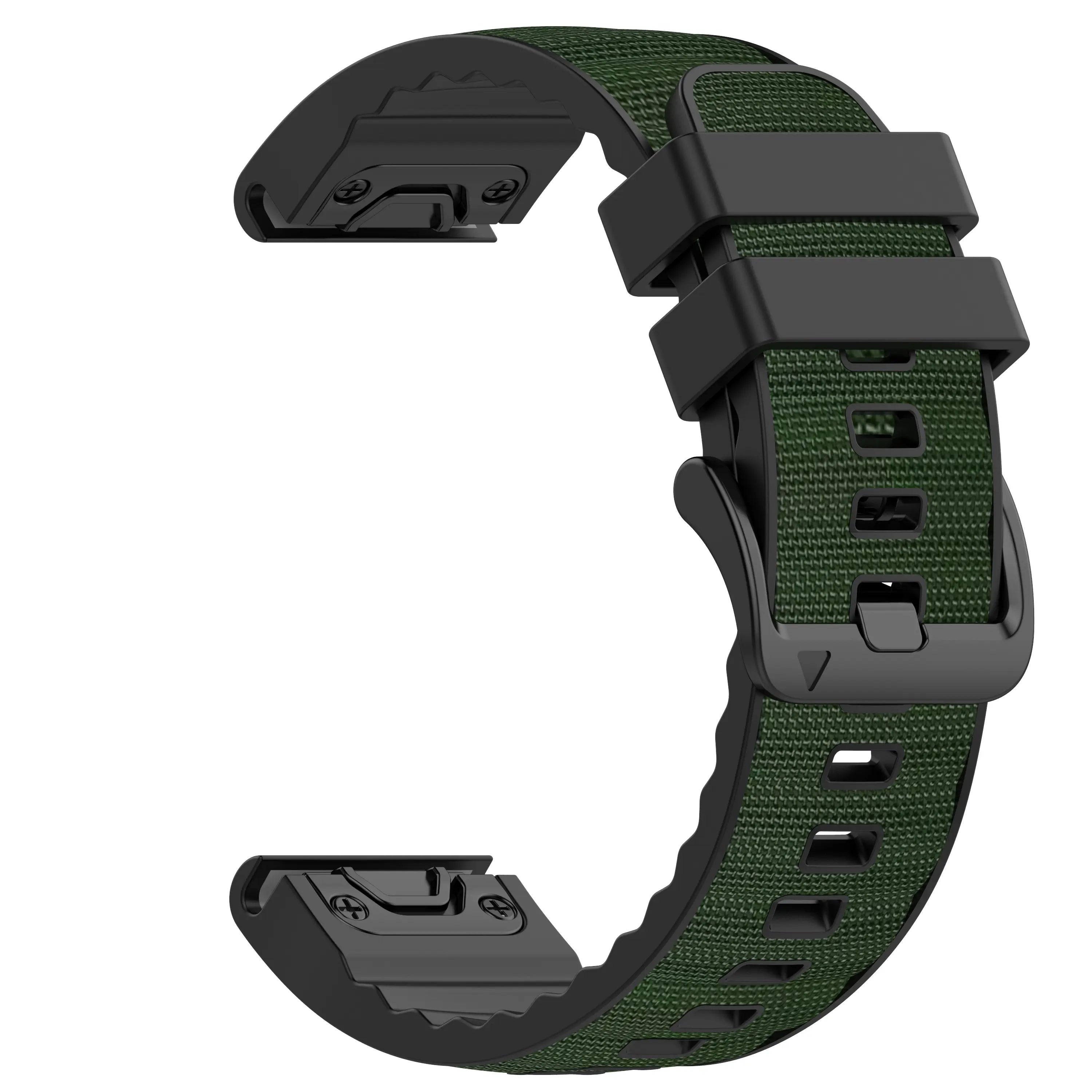 Correa híbrida nylon Garmin Instinct (verde militar)
