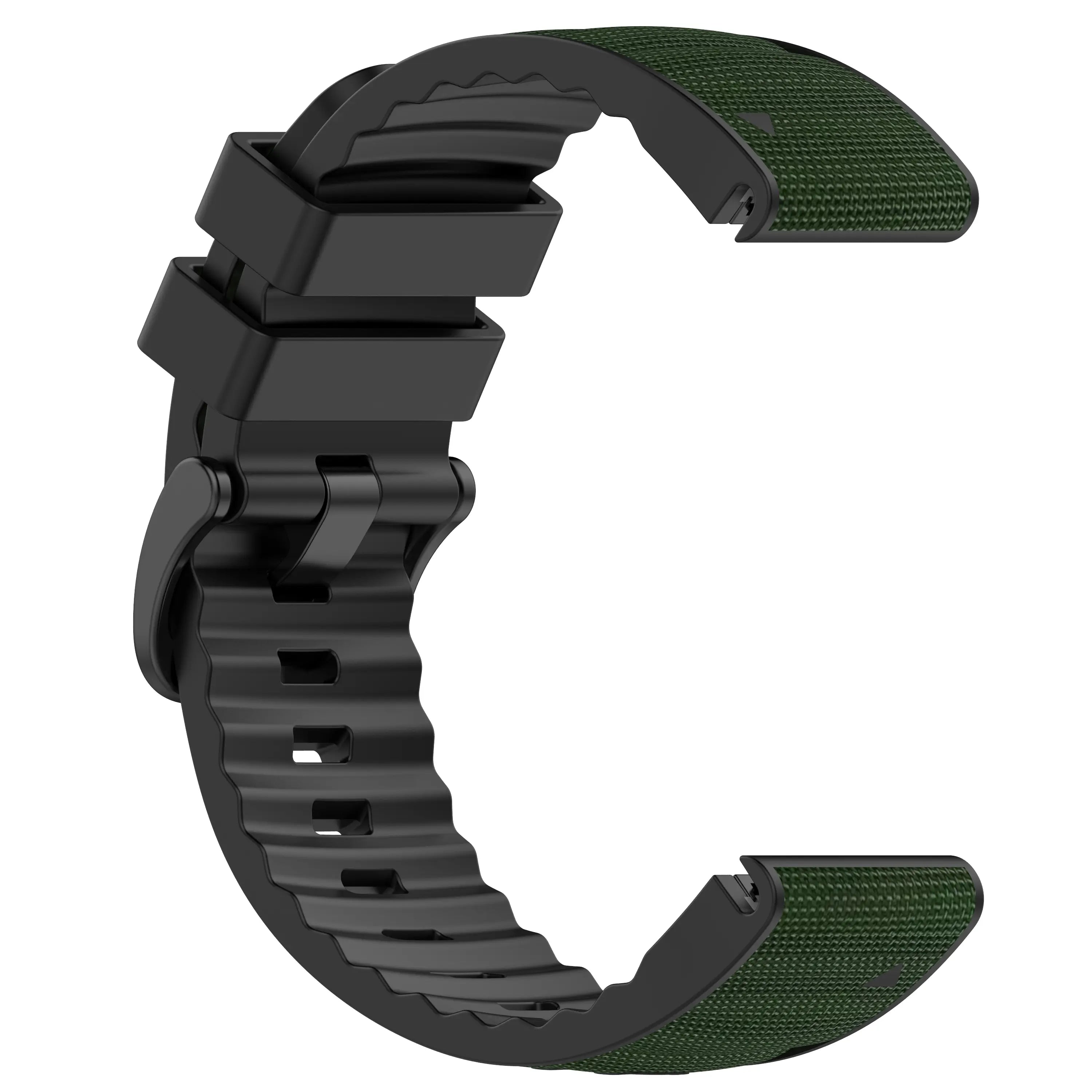 Correa híbrida nylon Garmin Instinct (verde militar)