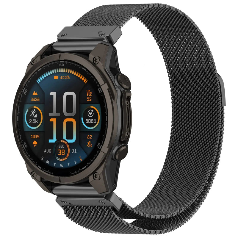 quickfit 26mm milanese band grey
