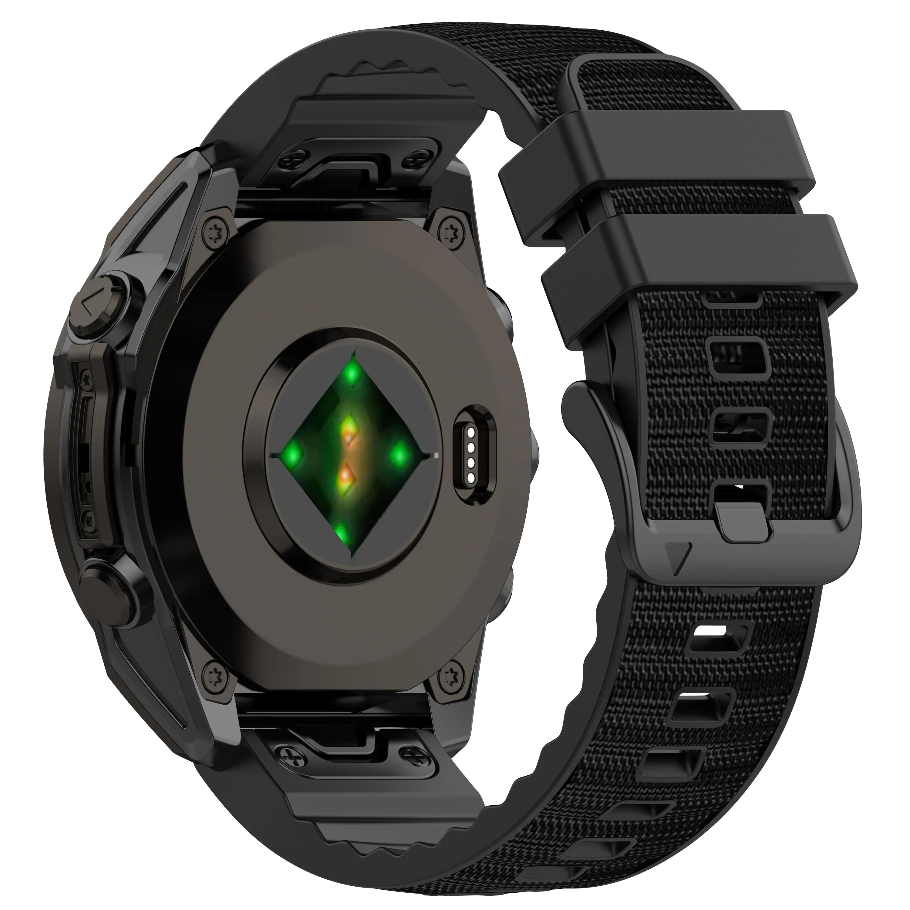 Correa híbrida nylon Garmin Instinct (negro)