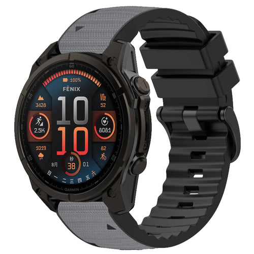Correa híbrida nylon Garmin Instinct (gris claro)