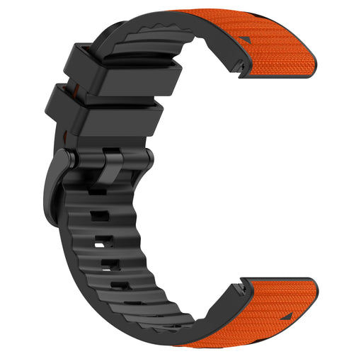 Correa híbrida nylon Garmin Instinct (naranja)