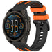 Garmin Fenix E Sport Grain Strap (Black/Orange)