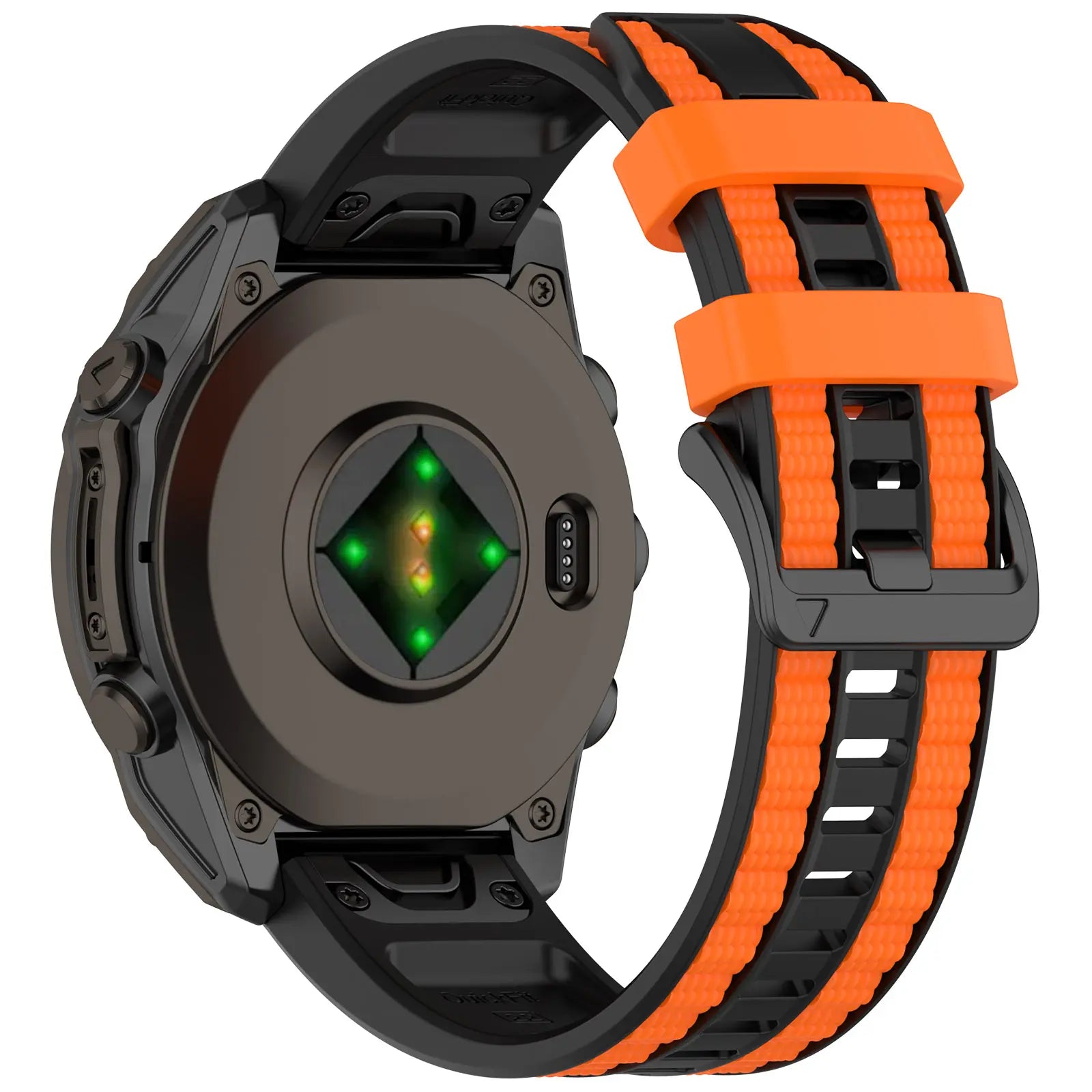 Garmin Instinct 2x Sport Grain Strap (Black/Orange)
