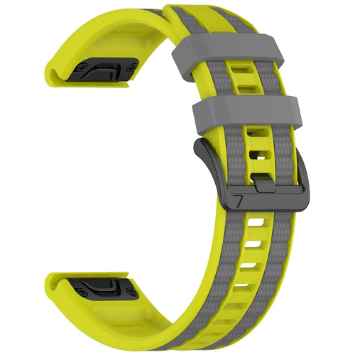 Garmin Descent G2 Sport Grain Strap (Lime/Dark Grey)
