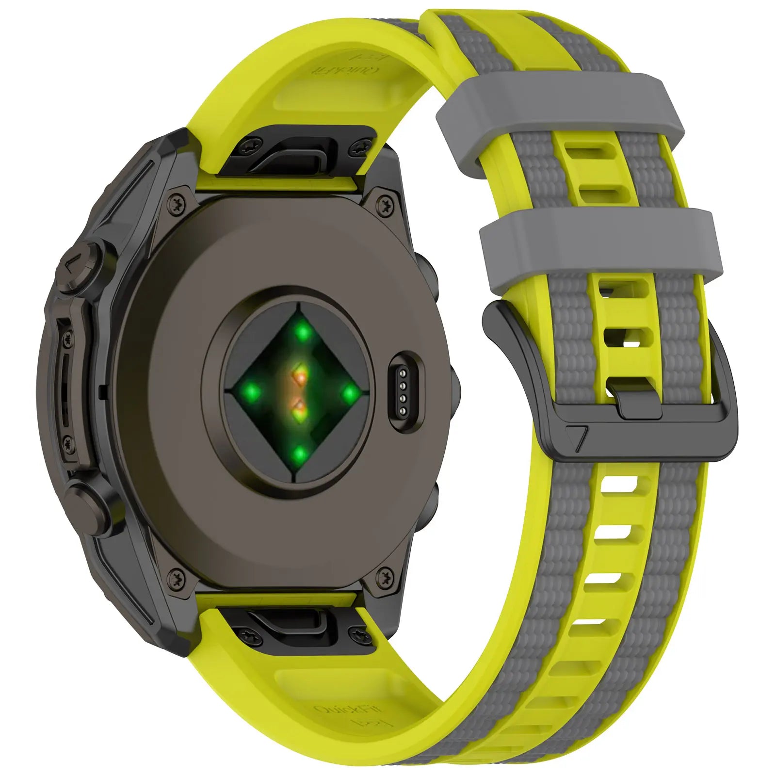 Garmin Descent G2 Sport Grain Strap (Lime/Dark Grey)