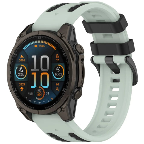 quickfit 22mm sport grain band mint black