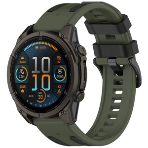 quickfit 22mm sport grain band green black