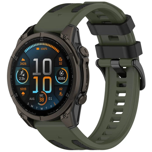 quickfit 26mm sport grain band green black