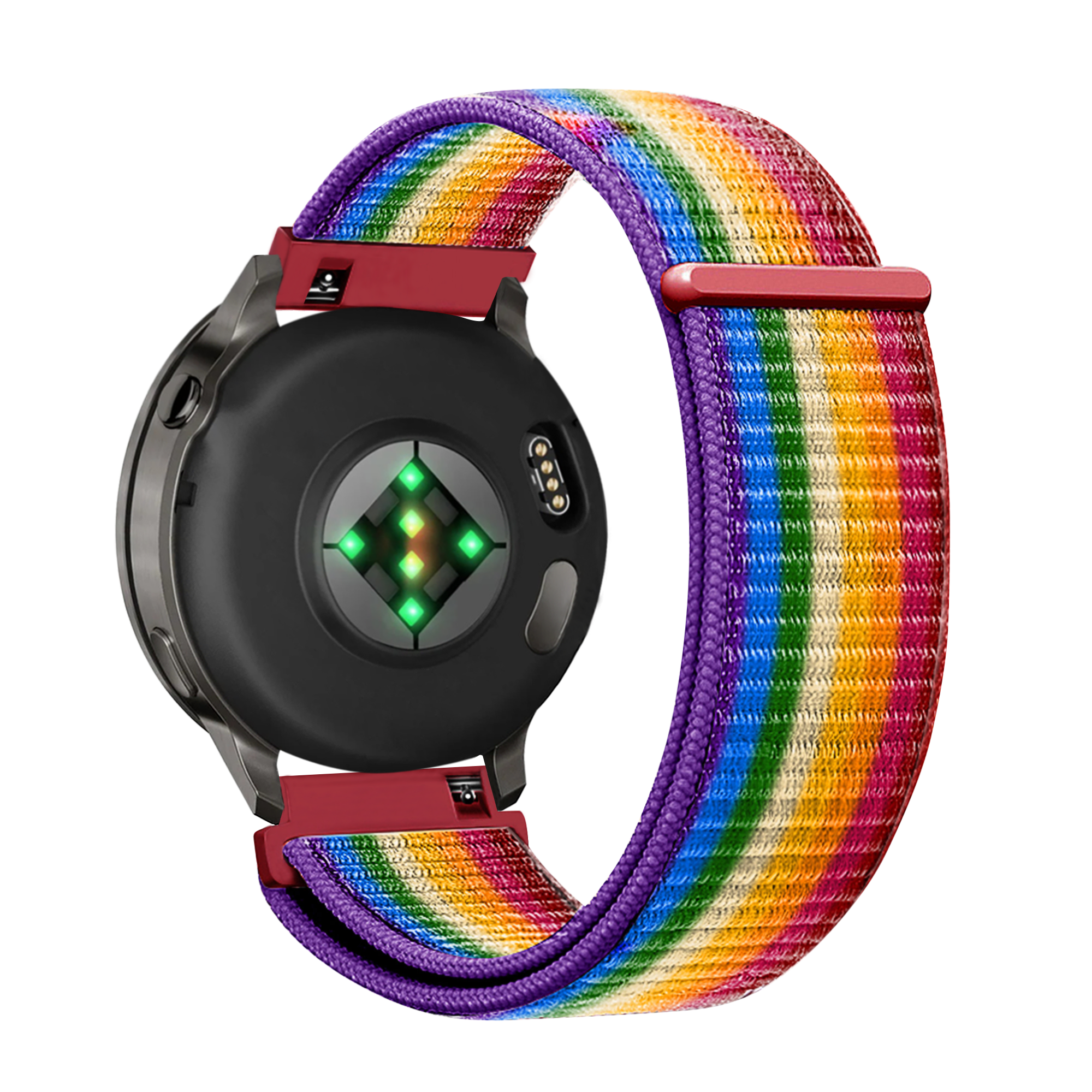 Bandz Garmin Bounce 2 Nylon Loop Strap (Rainbow)