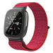 Correa nylon Fitbit Versa 4 (roja)
