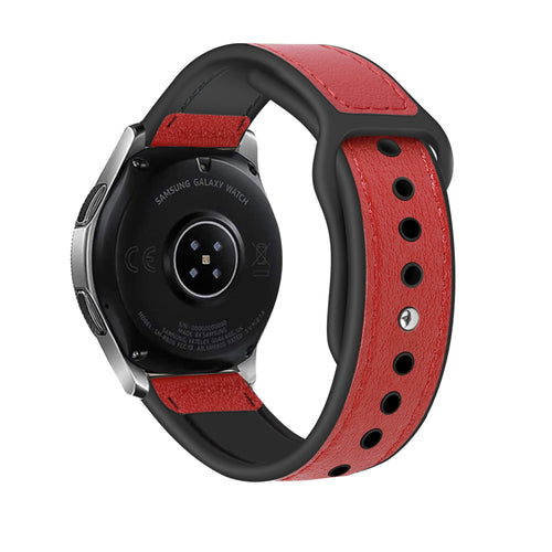 Correa cuero híbrida Amazfit GTR Mini (rojo)