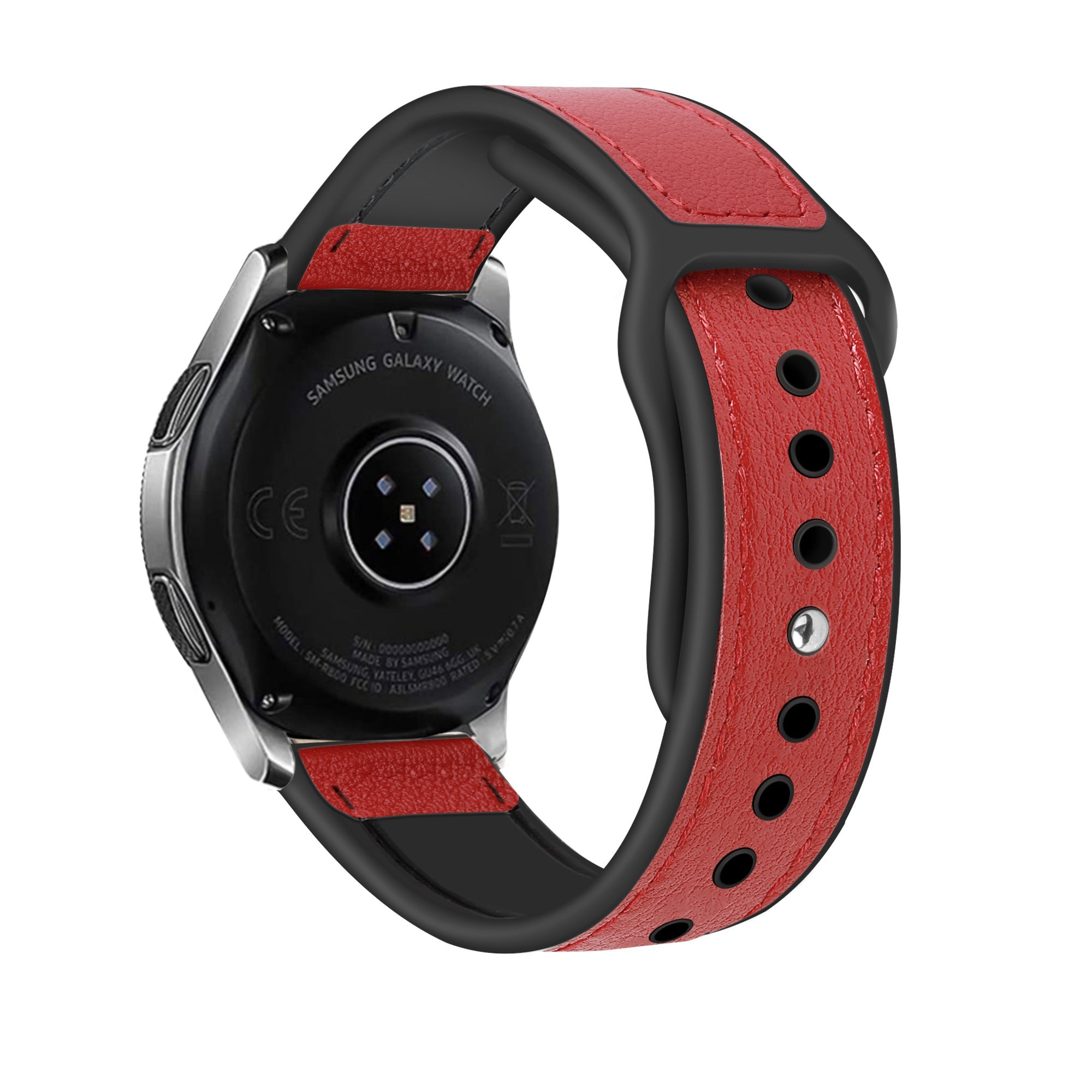 Correa cuero híbrida Amazfit GTS 4 (rojo)