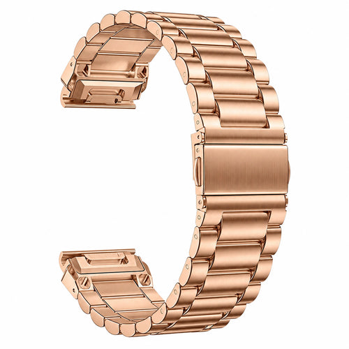 Correa acero premium Garmin Approach S72 - 43mm (oro rosado)