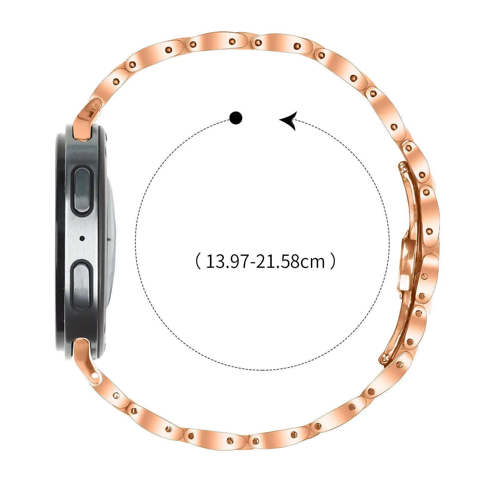 Correa acero delgada Samsung Galaxy Watch 8 - 40mm (oro rosado)