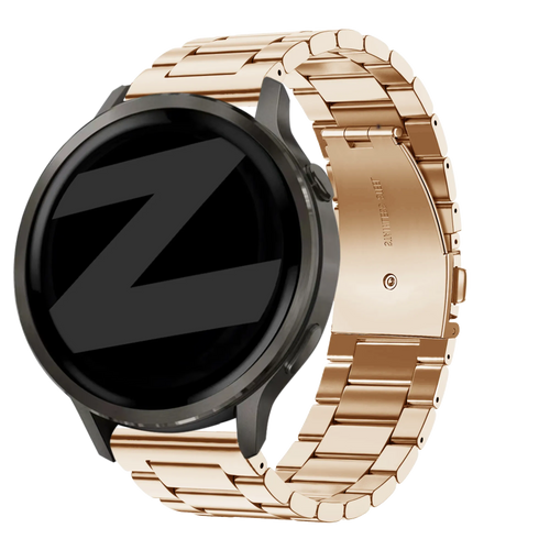 Bandz Correa acero 'Classic' Garmin Forerunner 265s (rosa dorado)