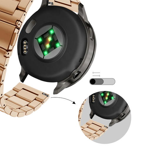 Bandz Correa acero 'Classic' Garmin Venu 4 - 41mm (rosa dorado)