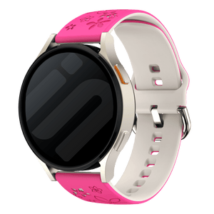 Amazfit GTR Mini Flower Silicone Strap (Bright Pink/Starlight)