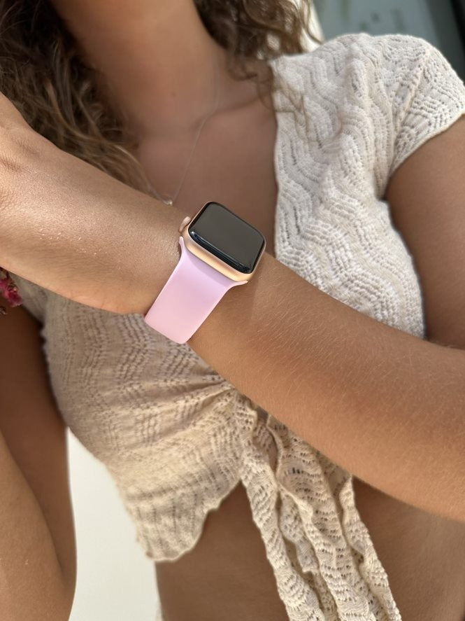 Correa silicona xoxo Wildhearts Apple Watch (rosa brillante)