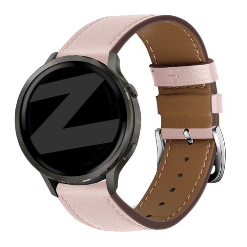 Bandz Garmin Vivoactive 4s Leather Strap 'Deluxe' (Pink)