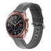 Correa de cuero Samsung Galaxy Watch 3 41mm (gris oscuro)