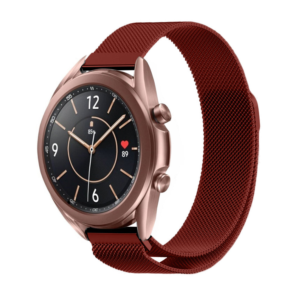 Correa milanesa Samsung Galaxy Watch 3 41mm (rojo)