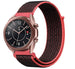 Correa nylon Samsung Galaxy Watch 3 41mm (negro/rojo)