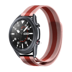 Correa milanesa Samsung Galaxy Watch 3 45mm (rojo/rosa)