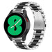 Correa cuero Samsung Galaxy Watch 4 44mm (plata/negra)