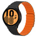 Correa silicona magnético Samsung Galaxy Watch 4 44mm (negro/naranja)