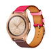 Samsung Galaxy Watch 42mm Leather Strap (Bright Pink/Auburn)