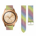 Samsung Galaxy Watch 42mm Leather Glitter Strap (Rainbow)