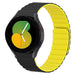 Correa magnética de siliconafijación perfecta Samsung Galaxy Watch 5 40mm (negro/amarillo)