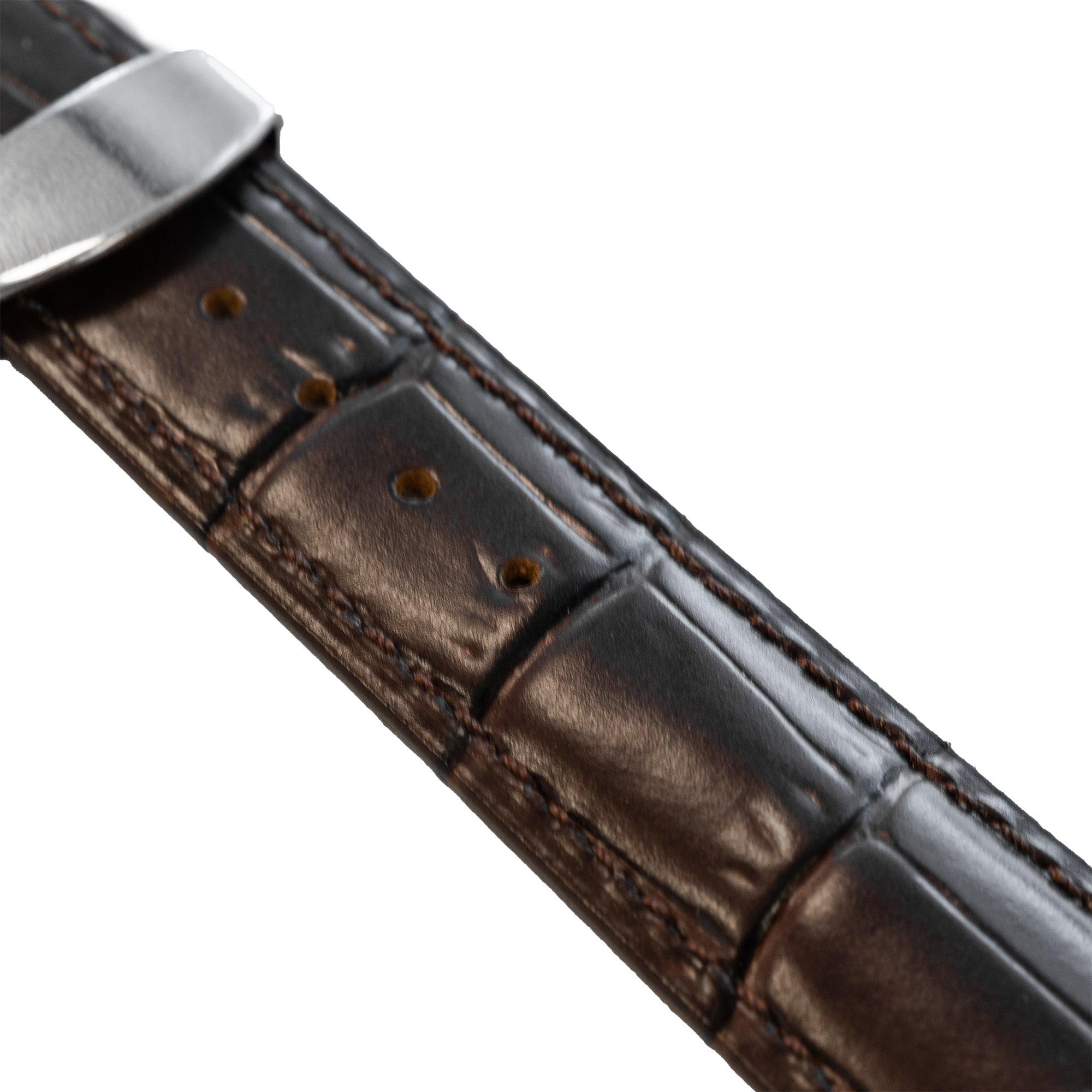 Correa cuero de lujo Withings ScanWatch 2 - 42mm (marrón oscuro)