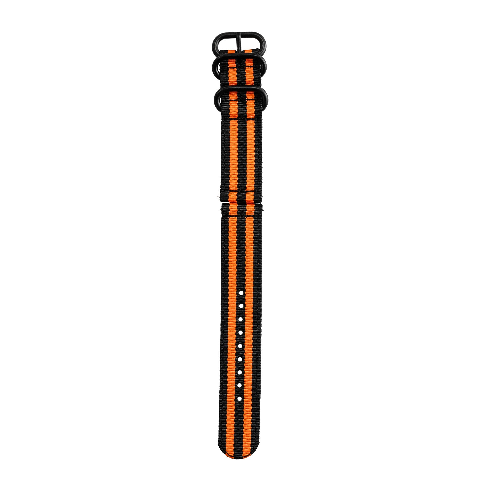 Correa nylon con hebilla Amazfit Active (negro/naranja)