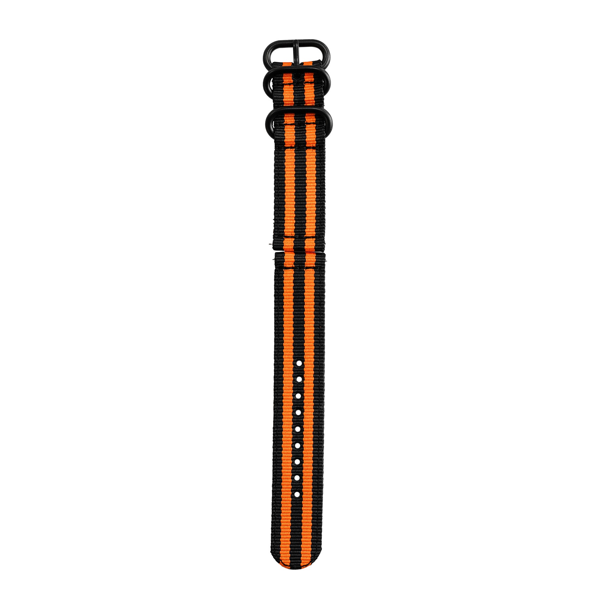 Correa nylon con hebilla Polar Grit X (negro/naranja)