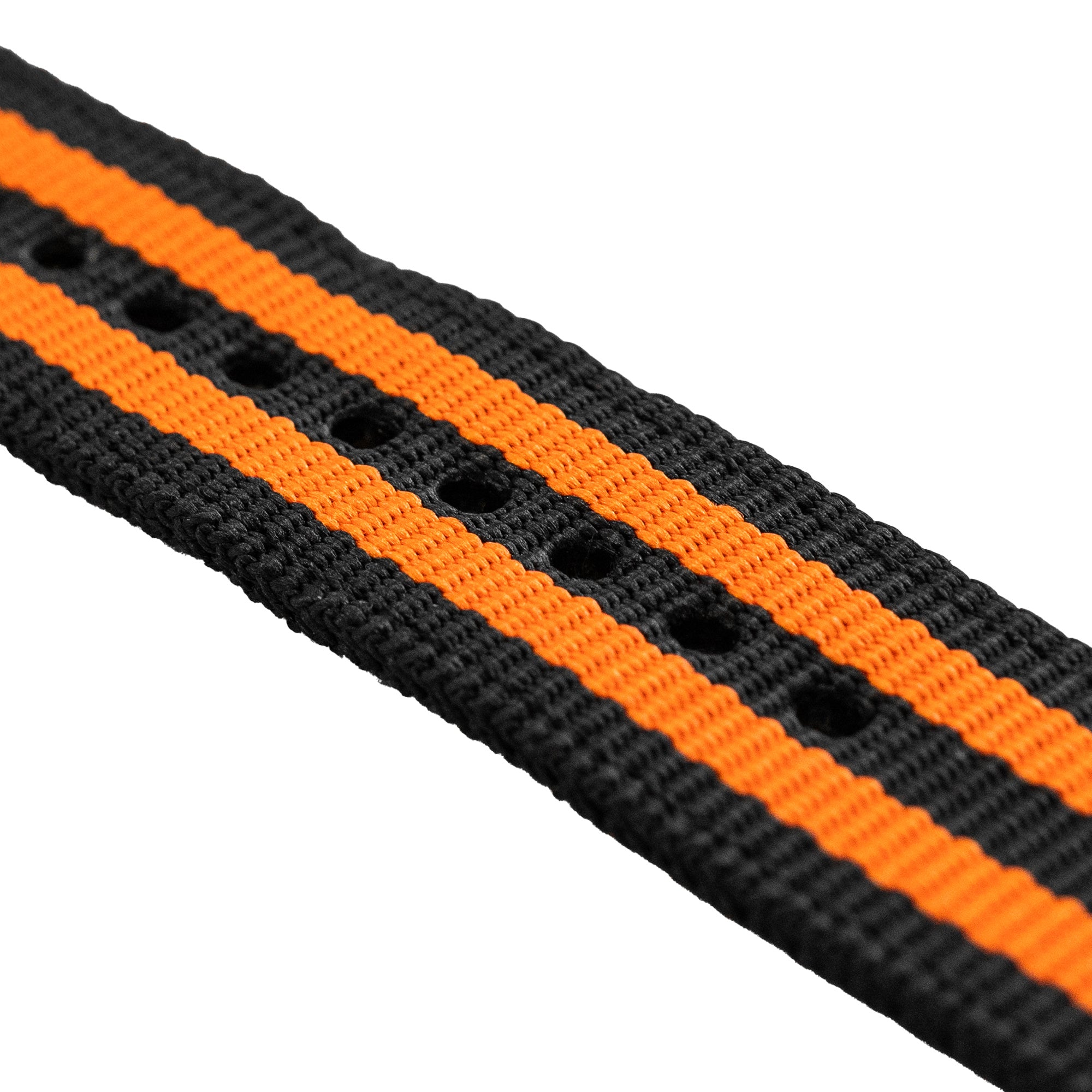 Polar Vantage M Nylon Strap with Buckle (Black/Orange)