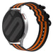 OnePlus Watch Nylon Strap with Buckle (Black/Orange)