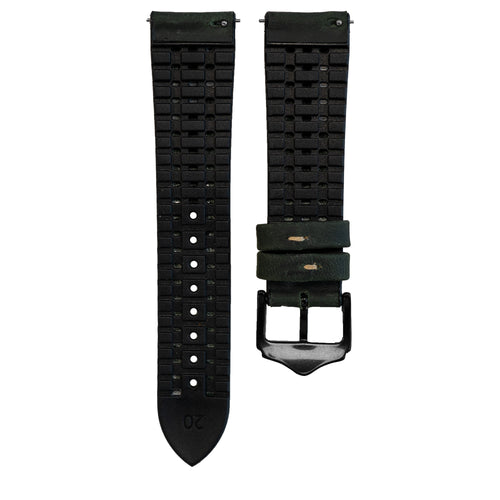 Honor Magic Watch 2 Silicone and Leather Strap (Green)